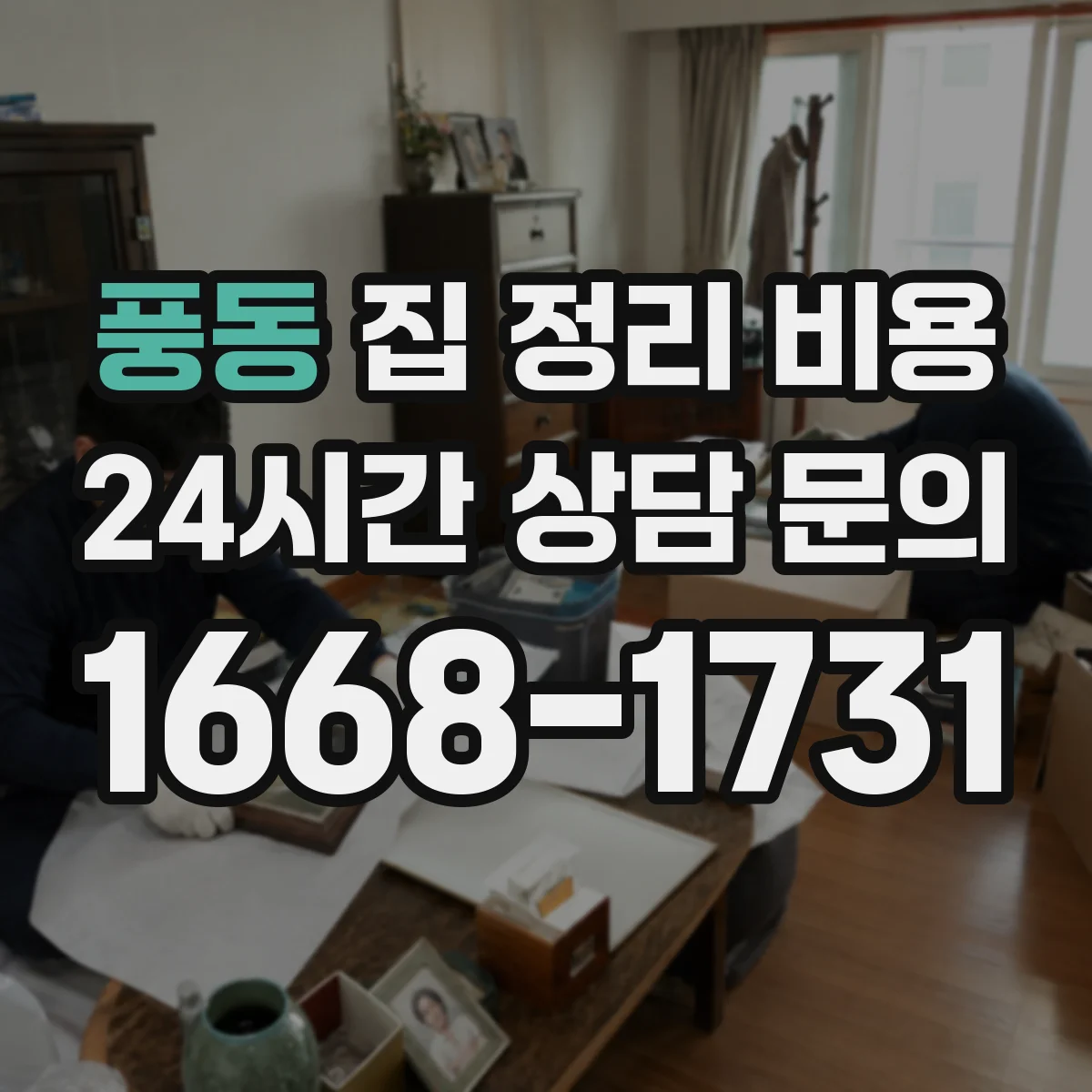 풍동 집 정리 비용