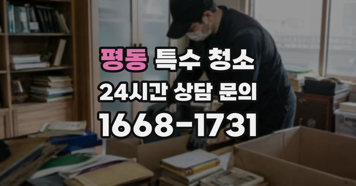 평동 특수 청소