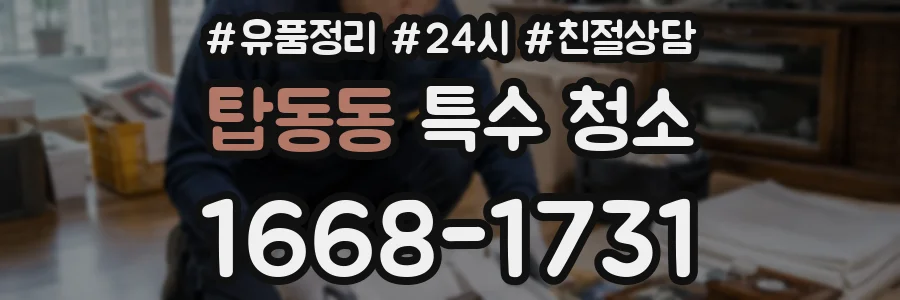 탑동동 특수 청소