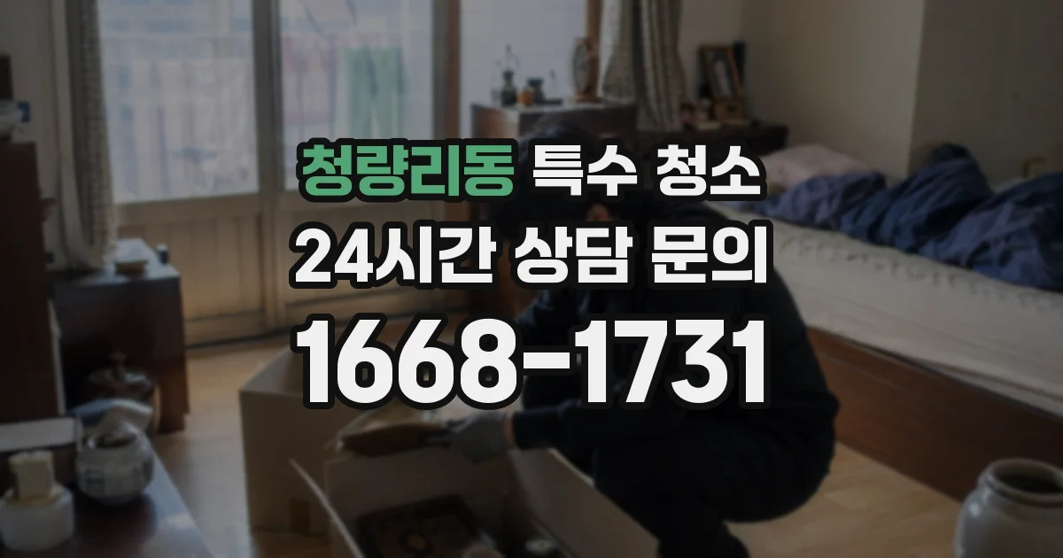 청량리동 특수 청소