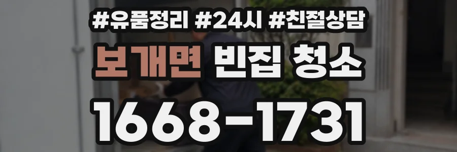 보개면 빈집 청소