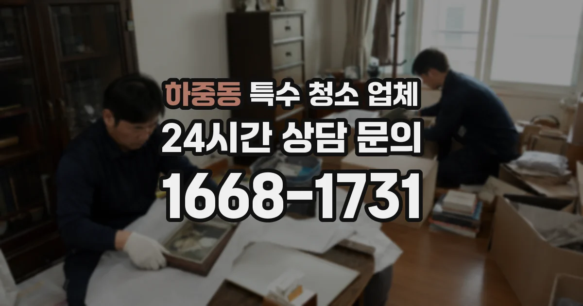 하중동 특수 청소 업체
