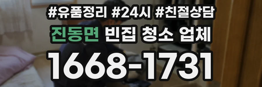 진동면 빈집 청소 업체