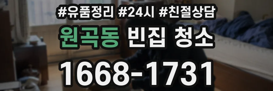 원곡동 빈집 청소