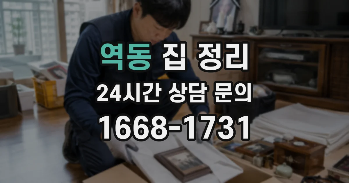 역동 집 정리