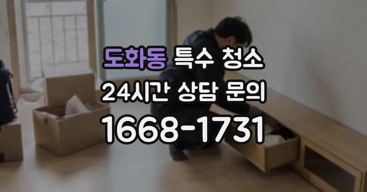 도화동 특수 청소
