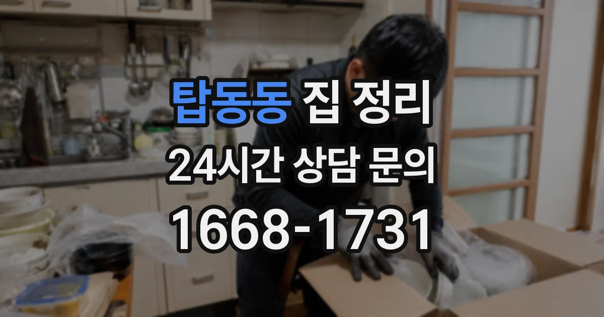 탑동동 집 정리