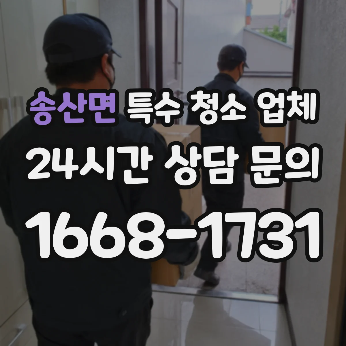 송산면 특수 청소 업체