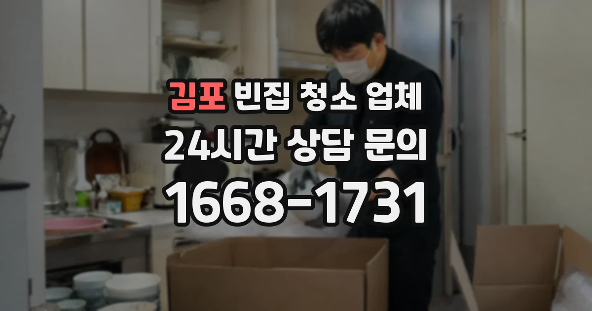 김포 빈집 청소 업체