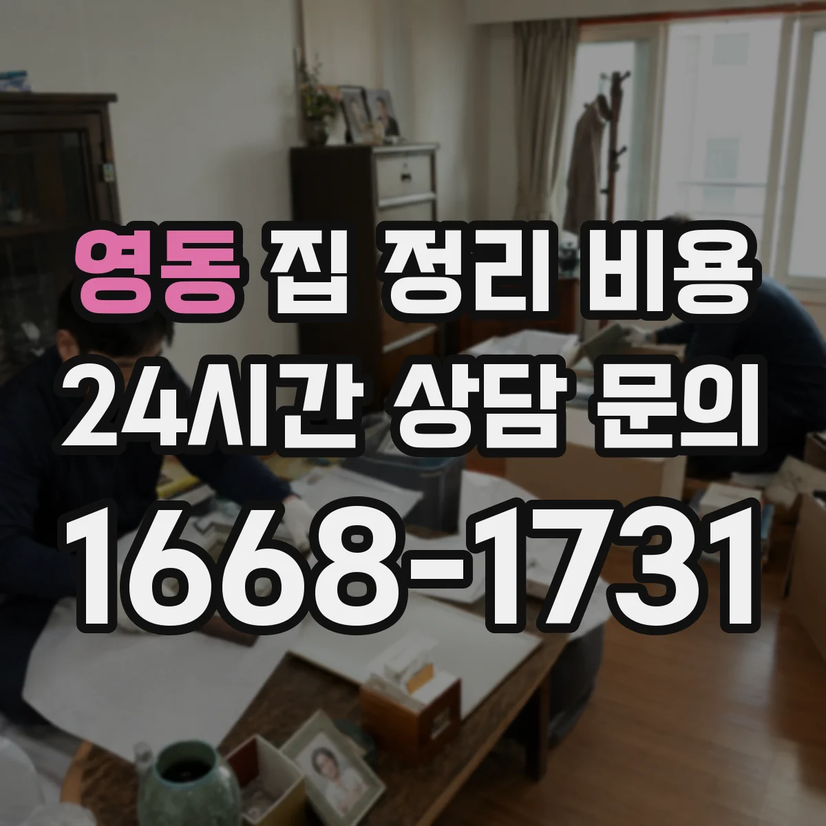 영동 집 정리 비용