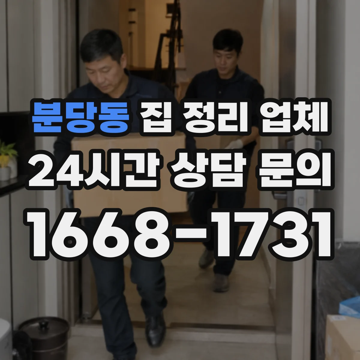 분당동 집 정리 업체