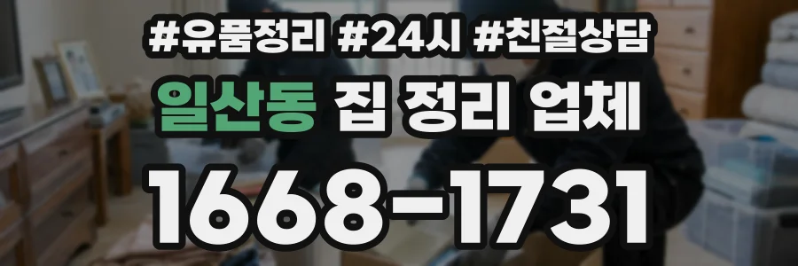 일산동 집 정리 업체