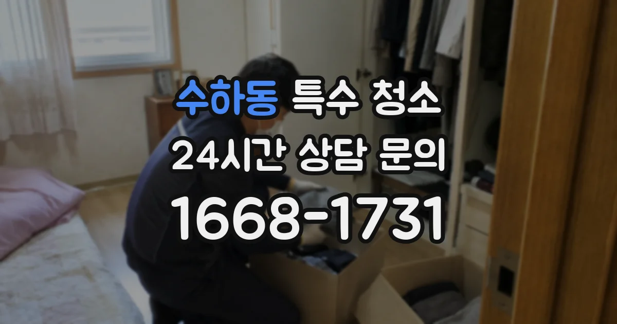 수하동 특수 청소