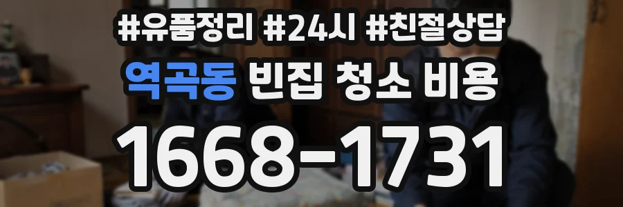 역곡동 빈집 청소 비용