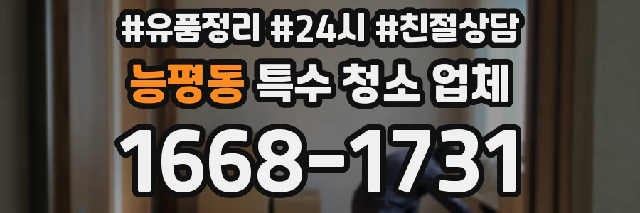 능평동 특수 청소 업체