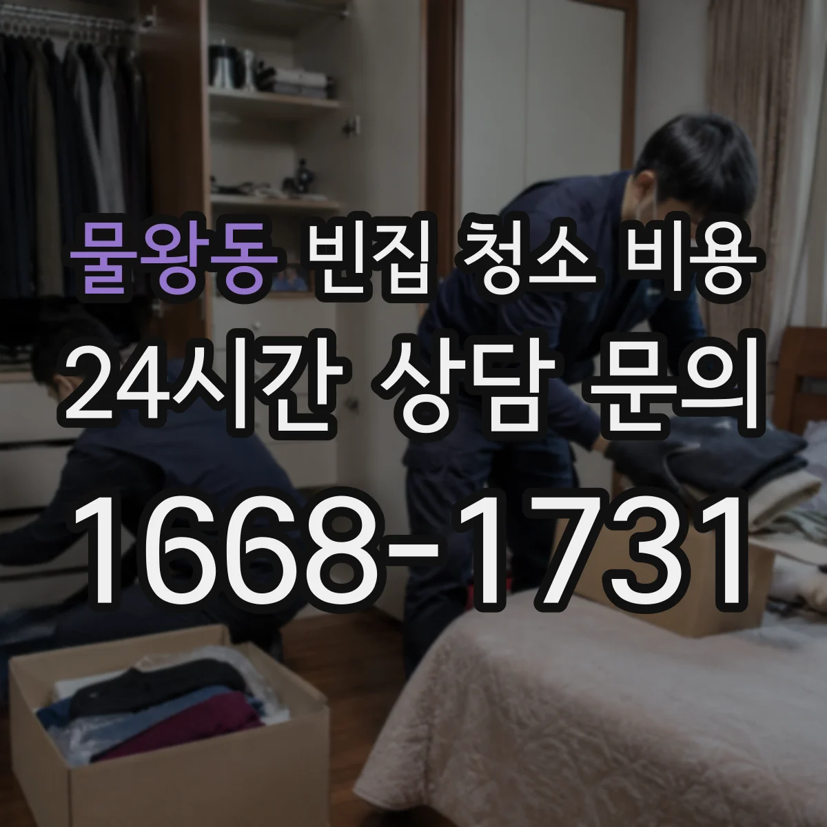 물왕동 빈집 청소 비용