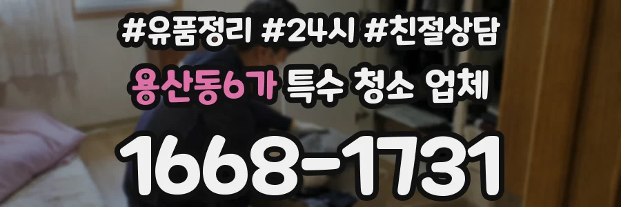 용산동6가 특수 청소 업체