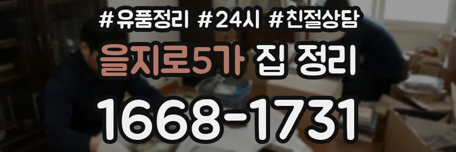 을지로5가 집 정리