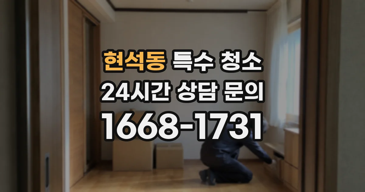 현석동 특수 청소