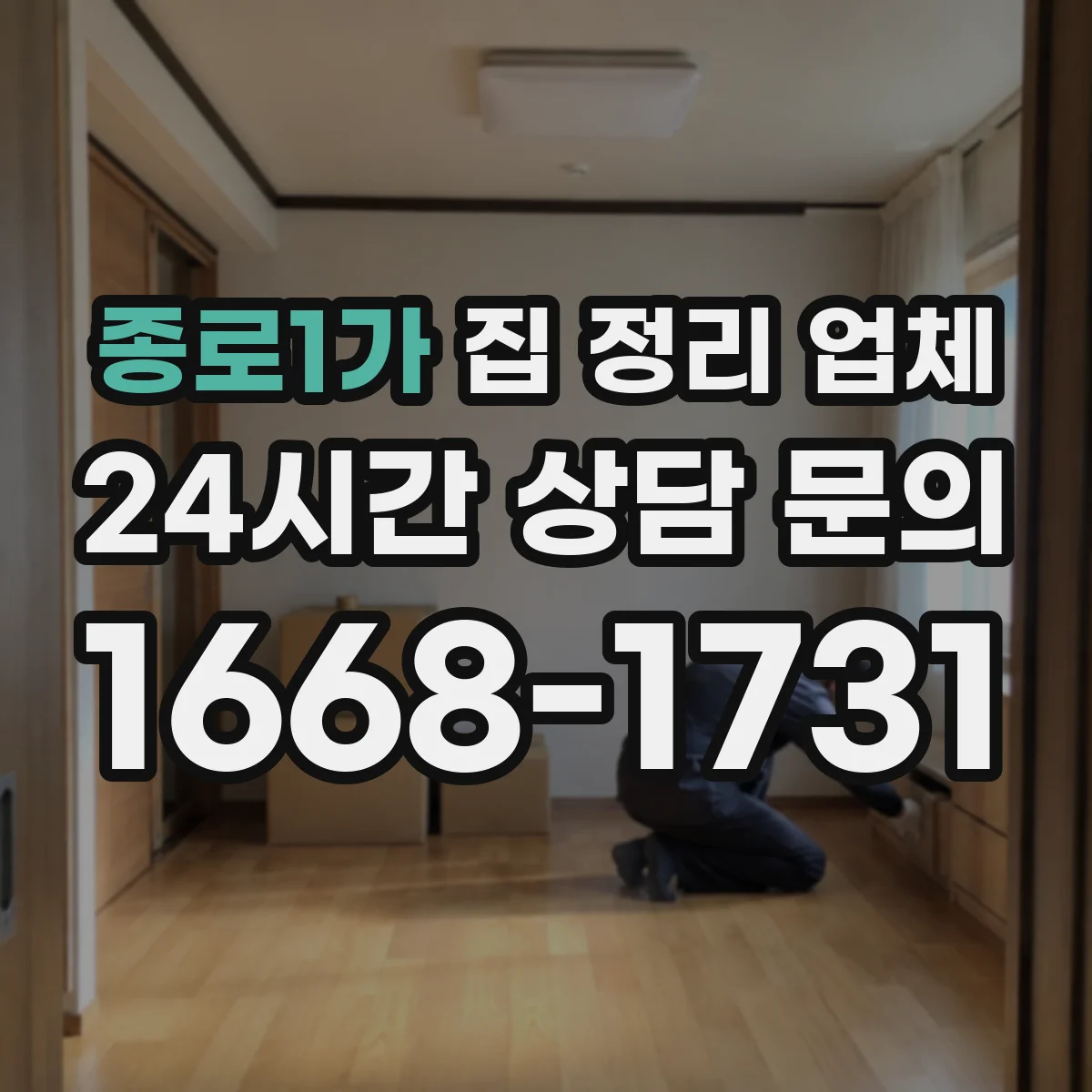 종로1가 집 정리 업체