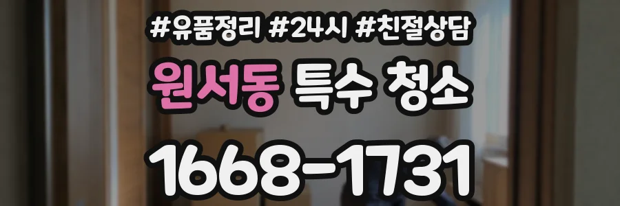 원서동 특수 청소