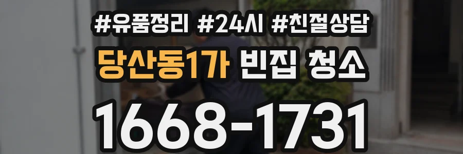 당산동1가 빈집 청소