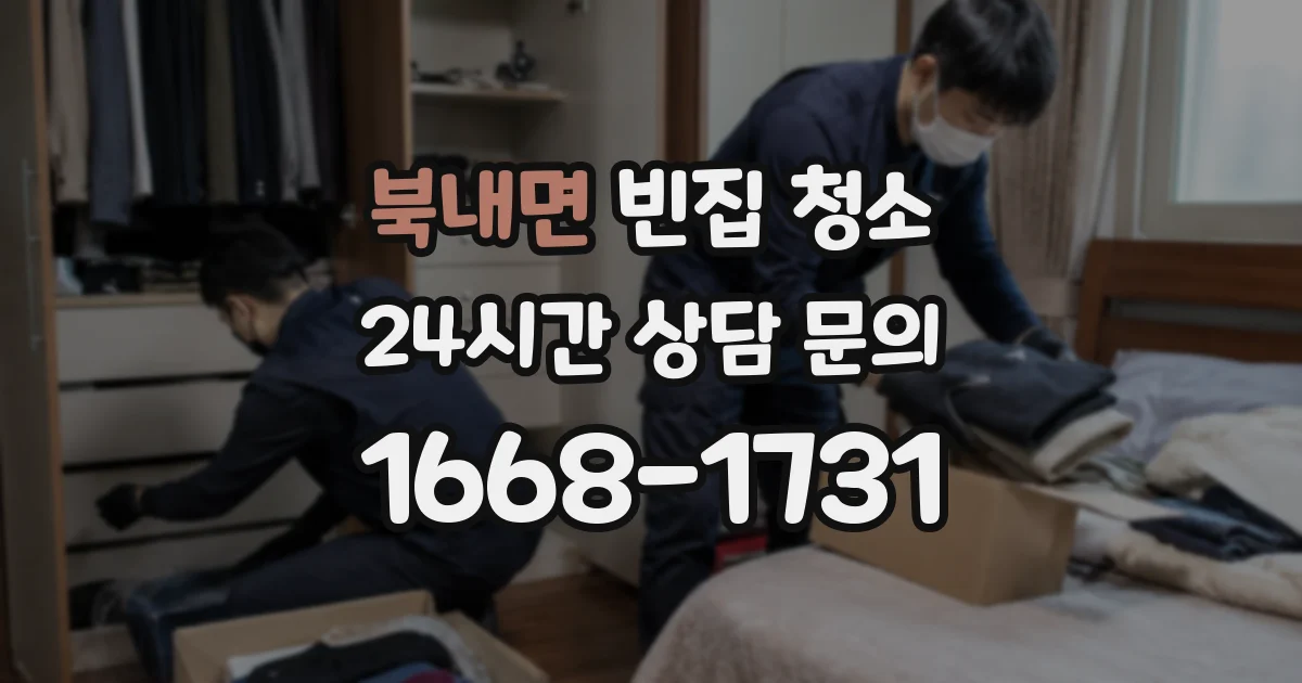 북내면 빈집 청소