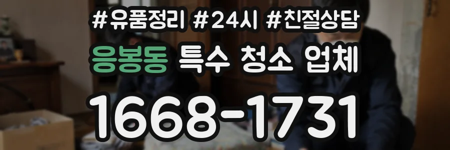 응봉동 특수 청소 업체