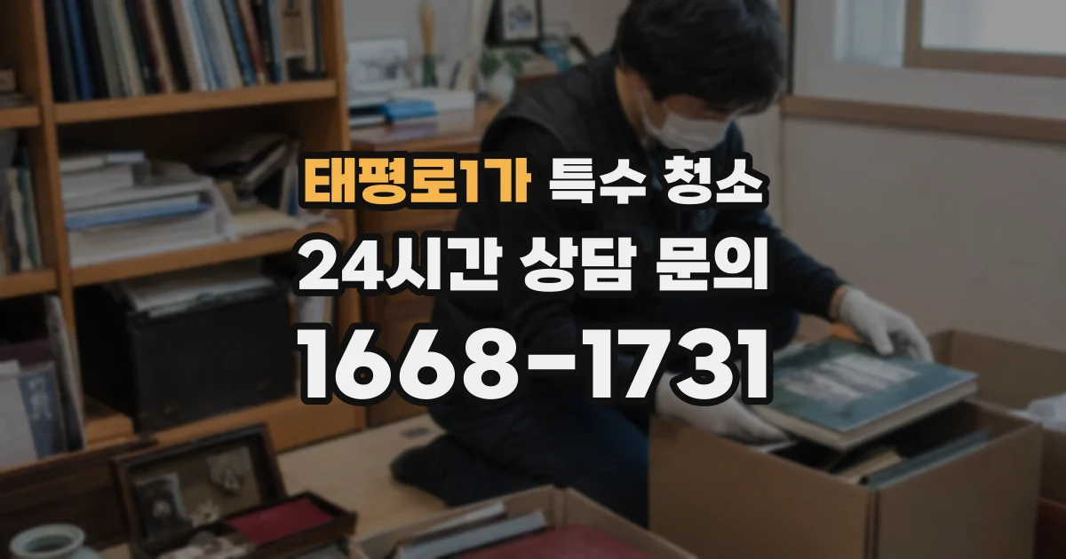 태평로1가 특수 청소