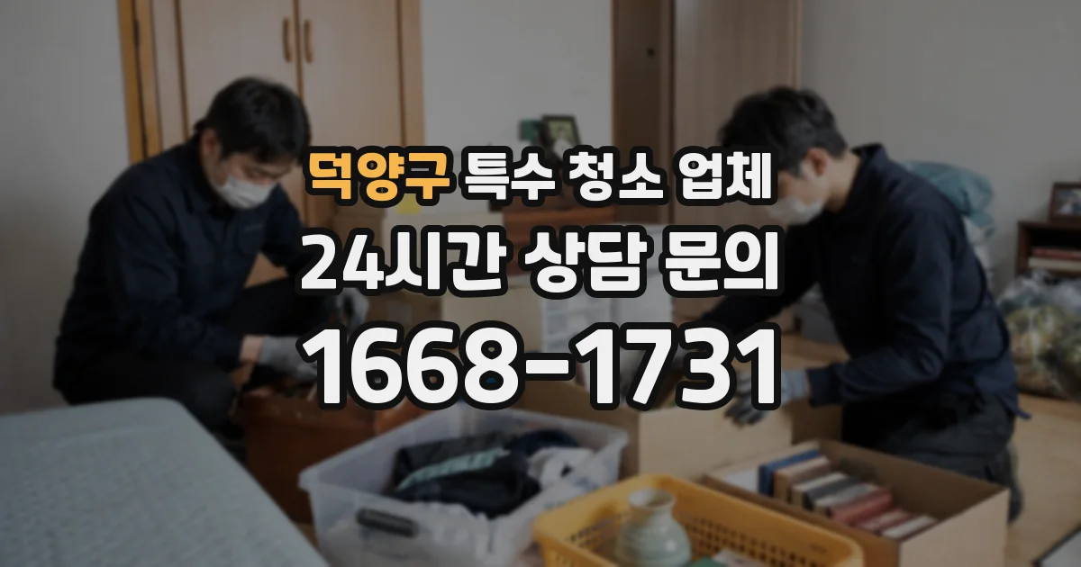 덕양구 특수 청소 업체
