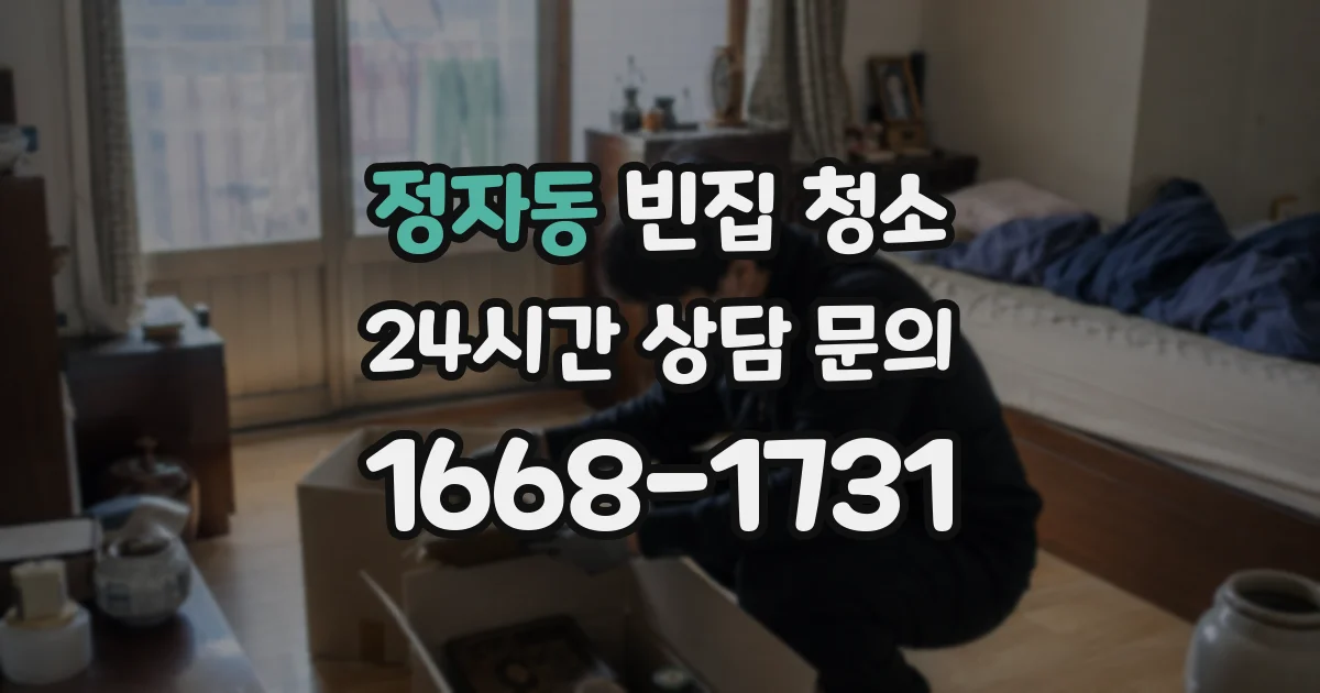 정자동 빈집 청소