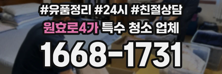 원효로4가 특수 청소 업체