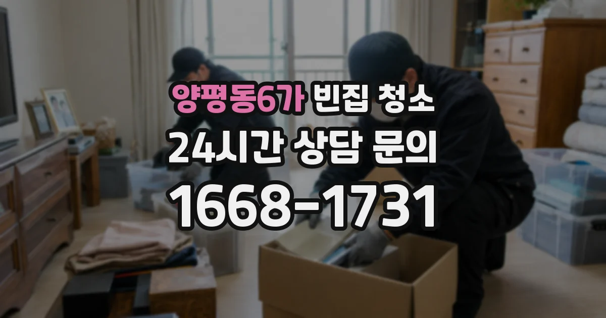 양평동6가 빈집 청소