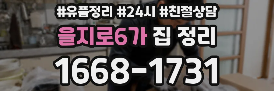 을지로6가 집 정리