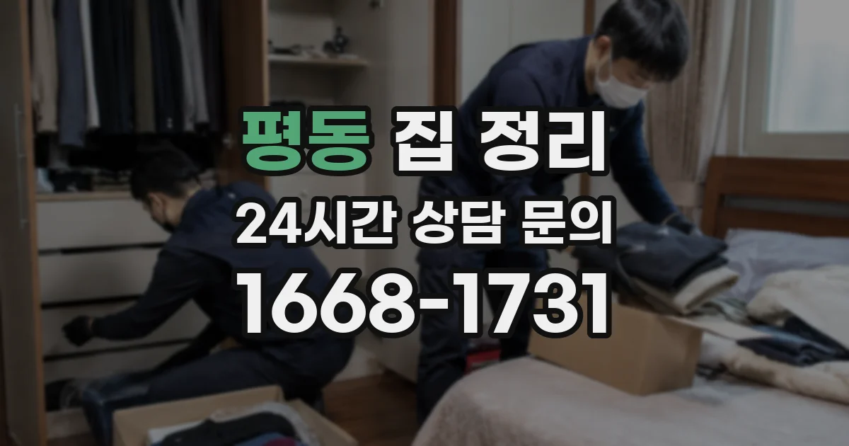 평동 집 정리