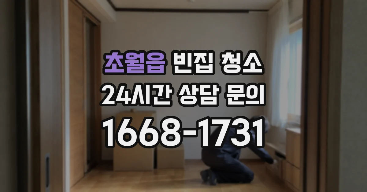 초월읍 빈집 청소
