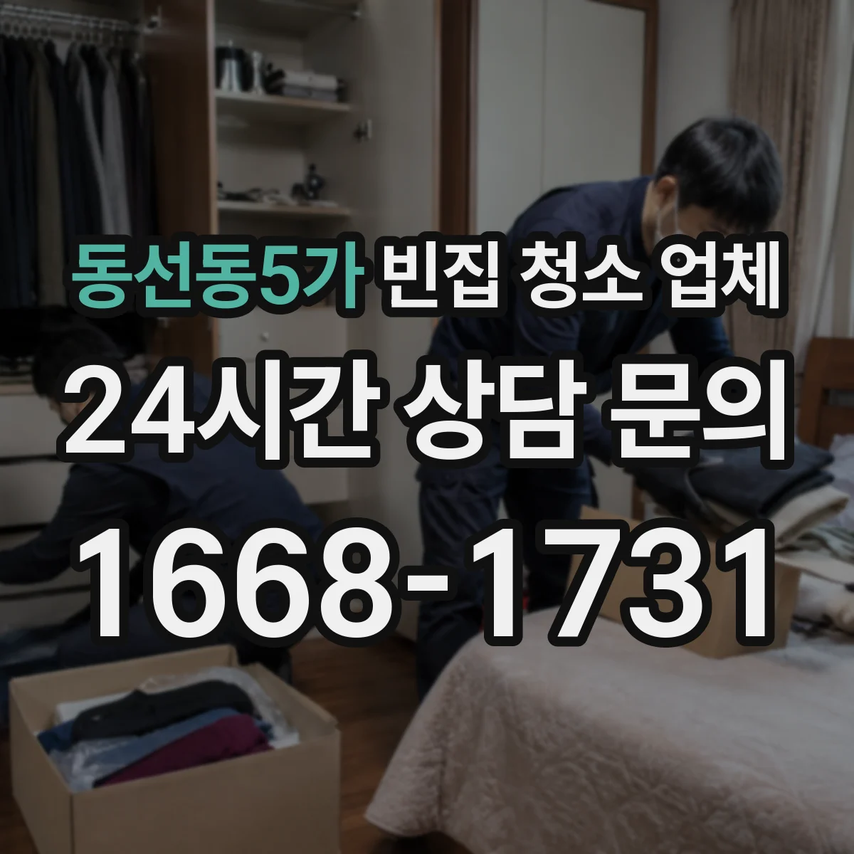 동선동5가 빈집 청소 업체