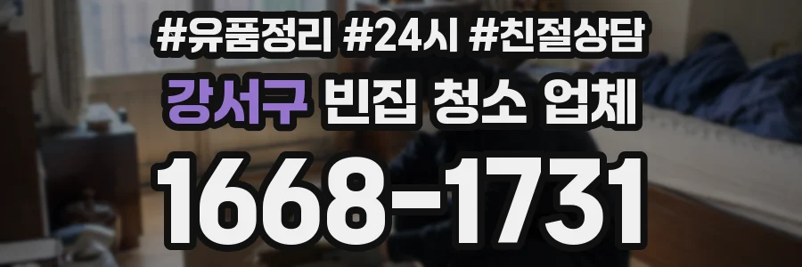 강서구 빈집 청소 업체