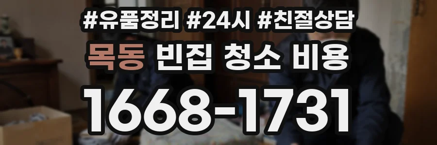 목동 빈집 청소 비용