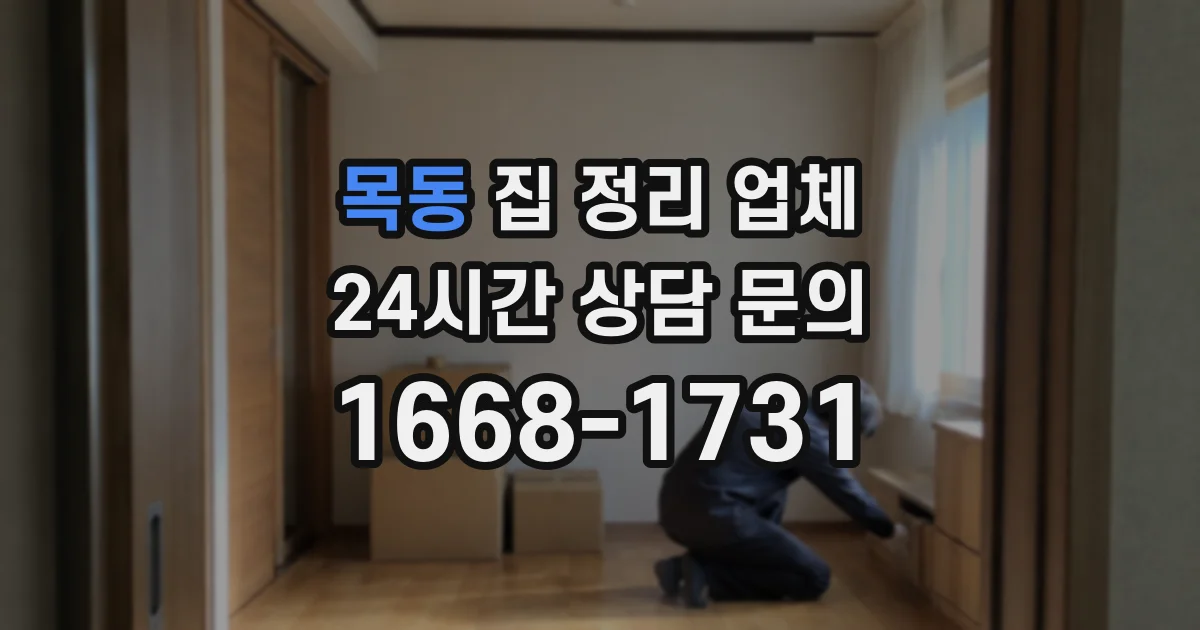목동 집 정리 업체