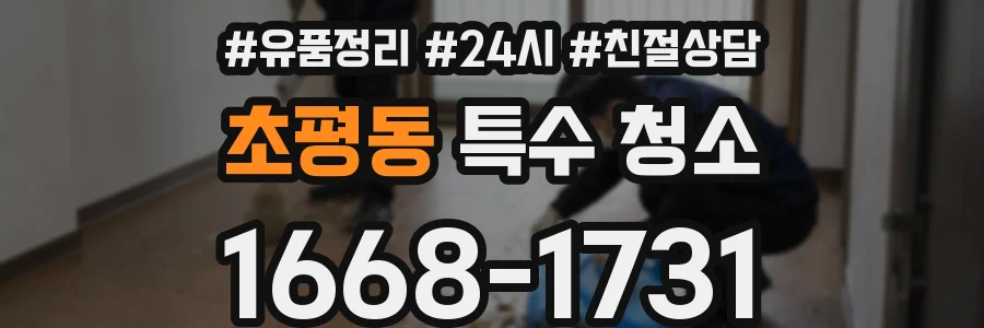초평동 특수 청소