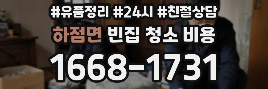 하점면 빈집 청소 비용