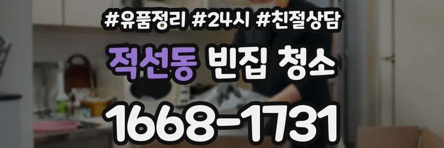 적선동 빈집 청소