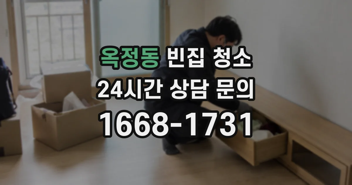 옥정동 빈집 청소