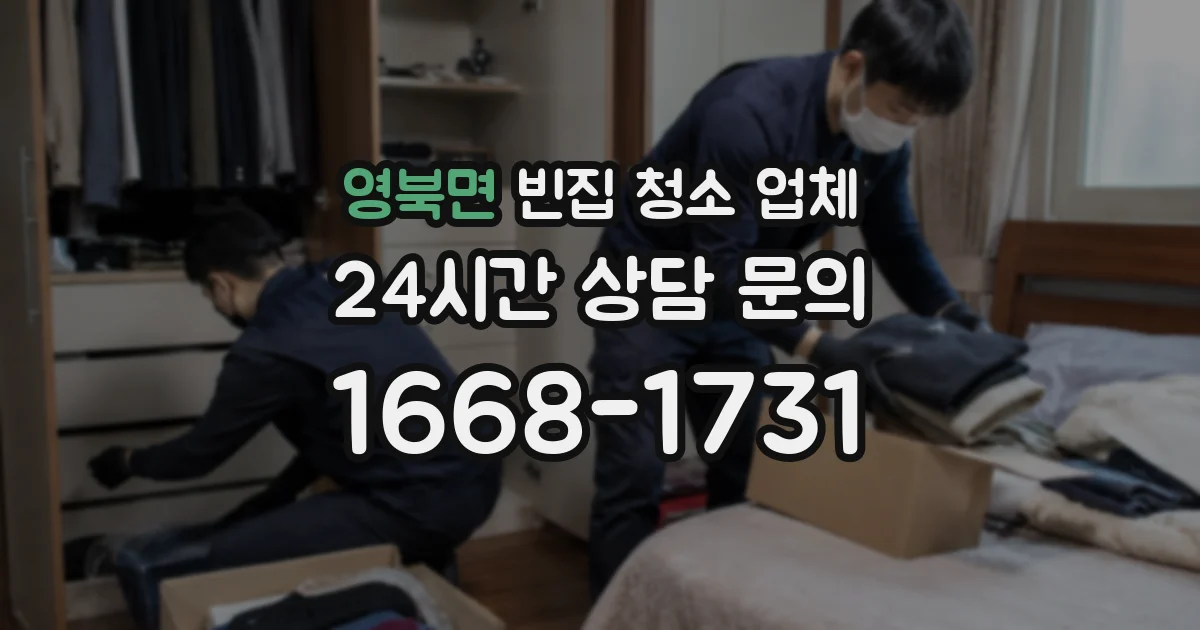 영북면 빈집 청소 업체