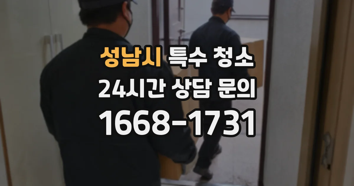 성남시 특수 청소
