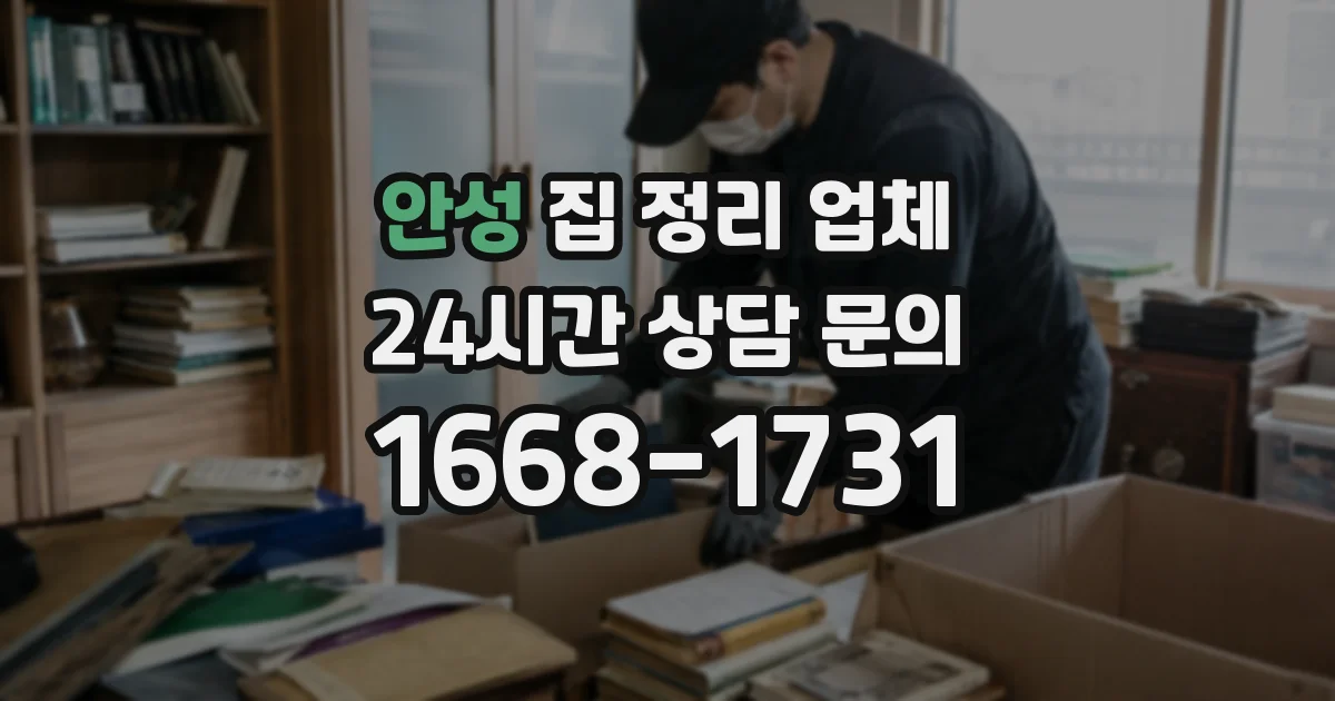 안성 집 정리 업체