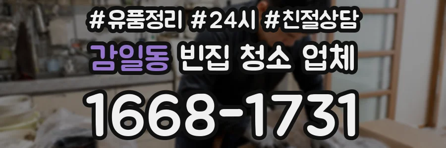 감일동 빈집 청소 업체