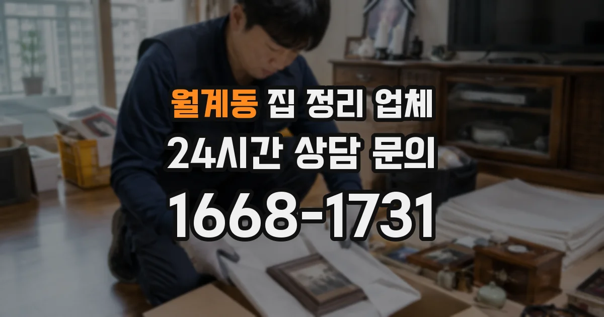 월계동 집 정리 업체