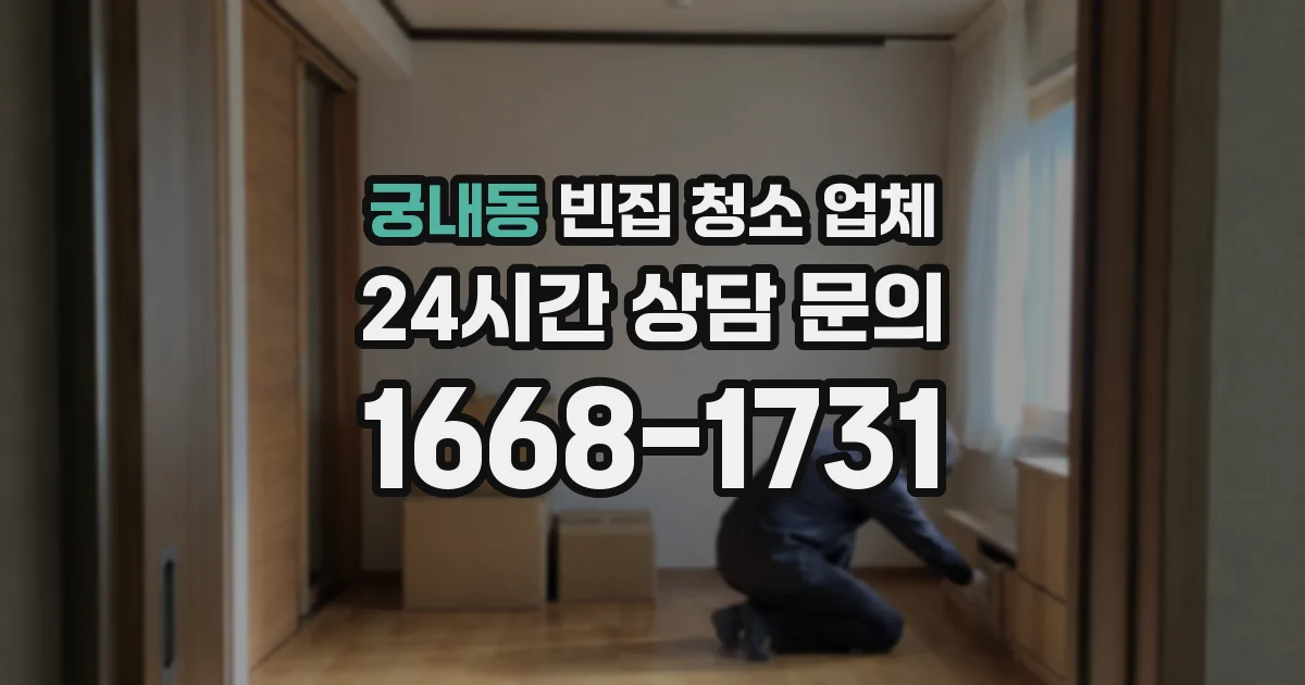 궁내동 빈집 청소 업체